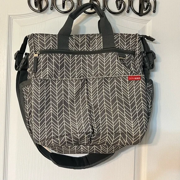 Skip Hop Bags Skip Hop Duo Signature Diaper Bag Grey Feather